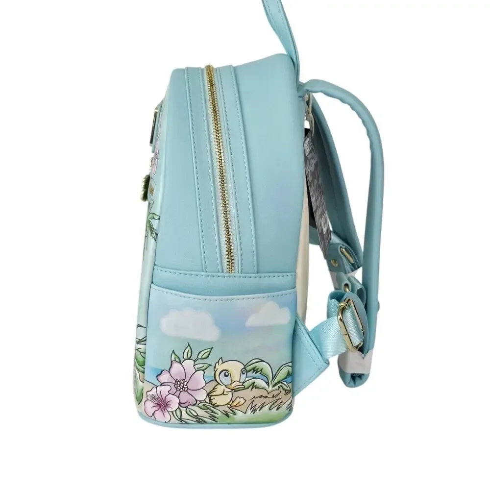 LOUNGEFLY LILO AND STITCH DUCKLING BEACH MINI BACKPACK NWT